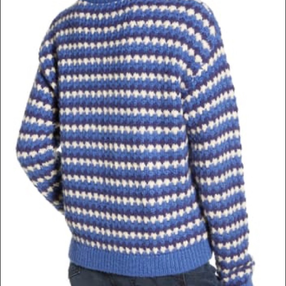 Rebecca Minkoff blue and white sweater - Picture 2 of 3